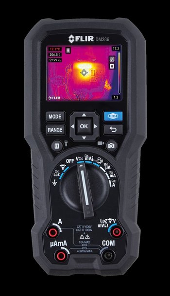 Teledyne FLIR présente le multimètre DM286 à guidage infrarouge IGM et les pinces ampèremétriques CM57-2 et CM85-2